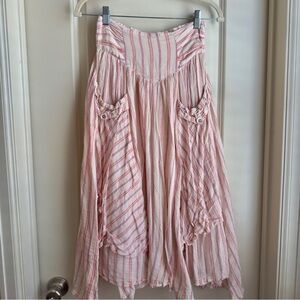 Free People FP One Elisa Striped Midi Skirt - Size XS